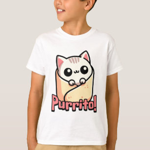 Purrito! Cute Burrito Cat Pun T-Shirt