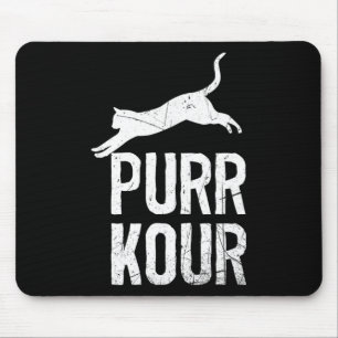 Purrkour Funny Jumping Cats Parkour Gear Mouse Pad