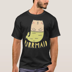 Purrmaid  Cute Cat and Mermaid Mixture Clothing  T-Shirt