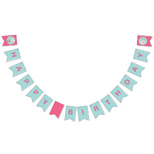 PurrMaid Mermaid Kitty Birthday Bunting Flags