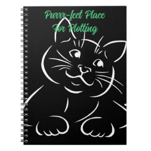 Purrr-fect Place To Plot Writer's Notebook