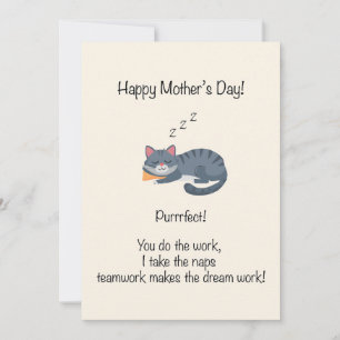 Purrrfect Mother's Day Holiday Card