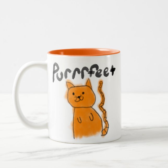 Purrrfeet cat Mug (Left)