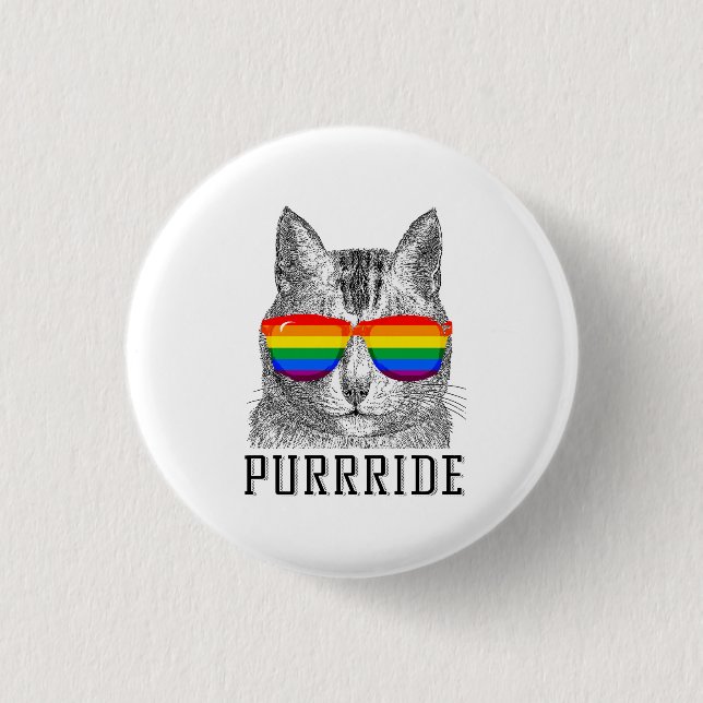PURRRIDE 1 INCH ROUND BUTTON (Front)