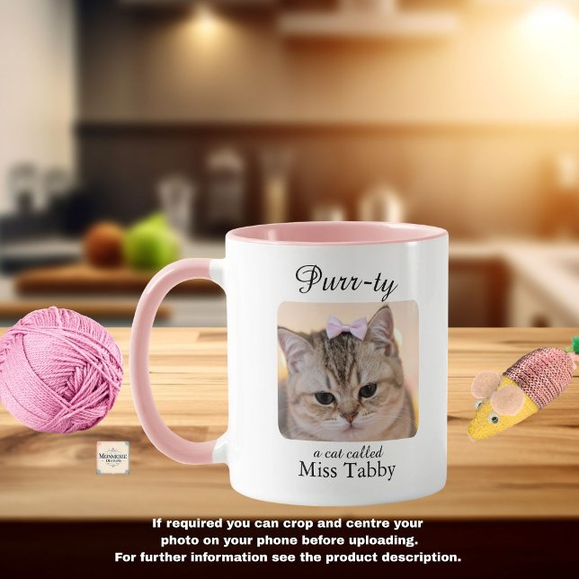 Purrty Cat Personalised Mug (Creator Uploaded)