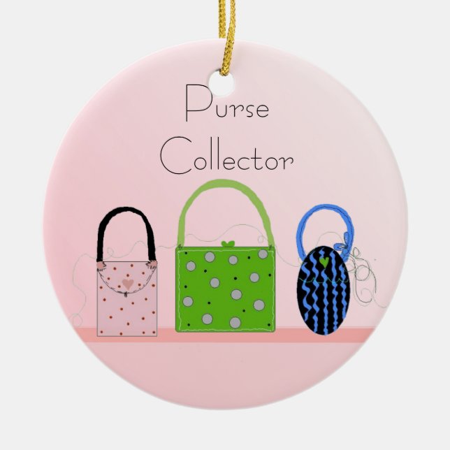 Purses Ceramic Ornament (Front)