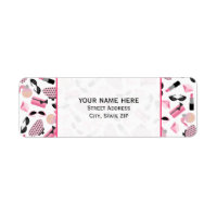 Purses Perfume & Lipstick  Address Label