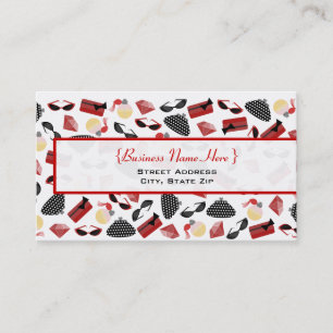 Purses Perfume Sunglasses & Rubies Business Card