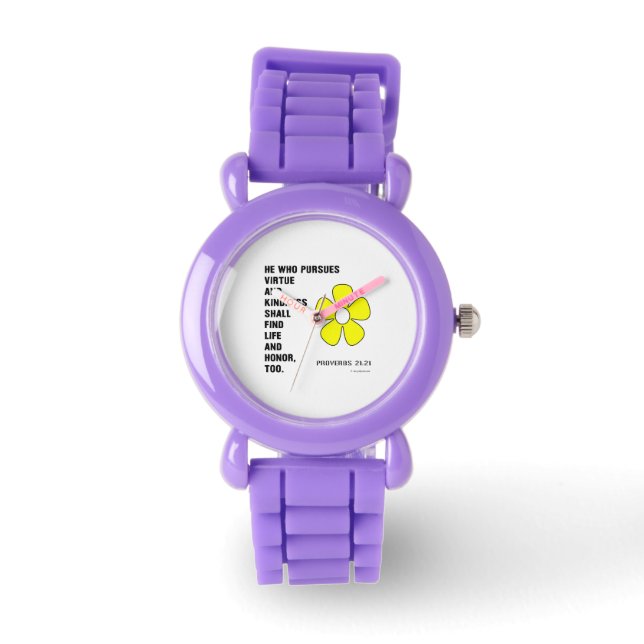 Pursue Virtue Kindess Proverbs 22:21 Watch (Front)