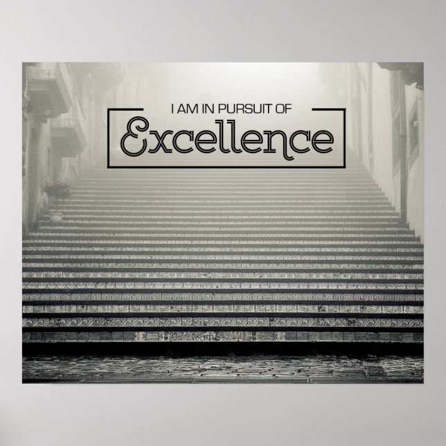 Pursuit Of Excellence Poster (Front)
