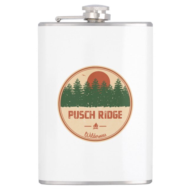 Pusch Ridge Wilderness Arizona Hip Flask (Front)