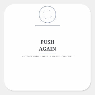 Push Again — Sisyphus Sticker