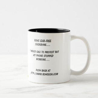 Push Back Logo, RoHS Lead-free soldering.....I ... Two-Tone Coffee Mug