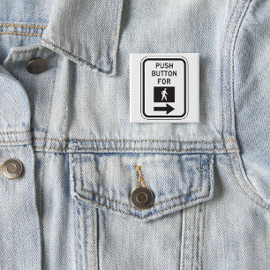 Push Button For Walk Pedestrian Crossing Sign 