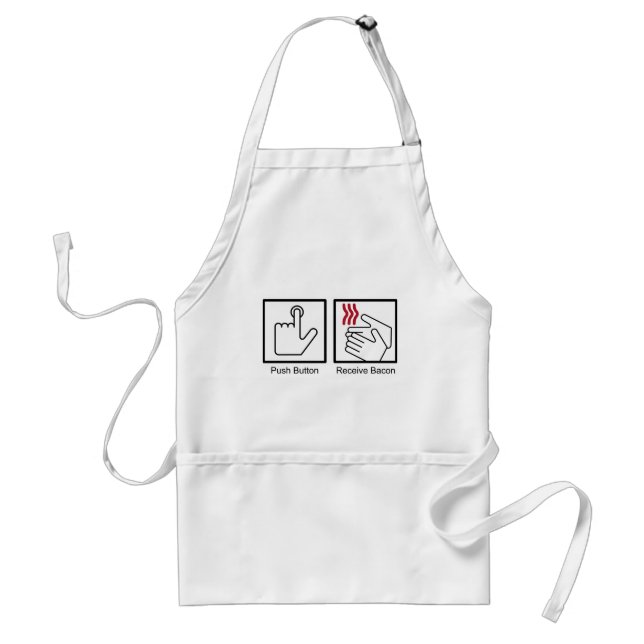 Push Button, Receive Bacon - Bacon Dispenser Standard Apron (Front)