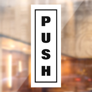 Push Door Sign