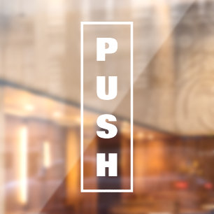 Push Door Sign