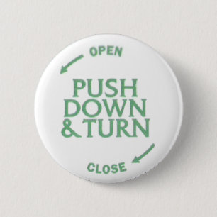 Push Down & Turn 2 Inch Round Button