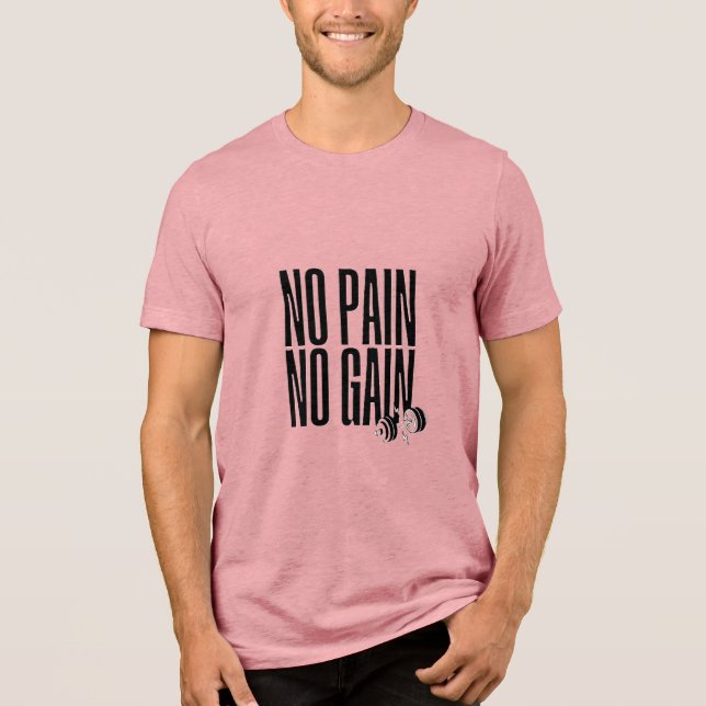 Push Harder, Level Up Tri-Blend Shirt (Front)