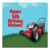 Push Lawn Mower Birthday Party