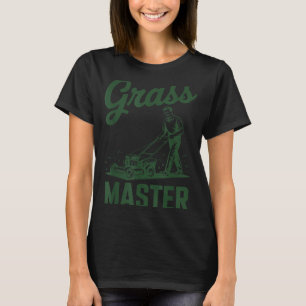 Push Lawn Mower Legend Gr Master Dad Funny Mowing T-Shirt