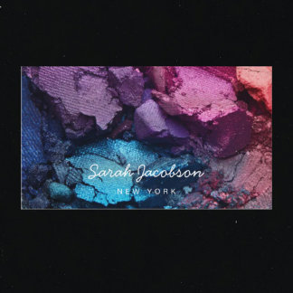 Push Luxury Cosmetics Cosmetologist Eyeshadow Business Card