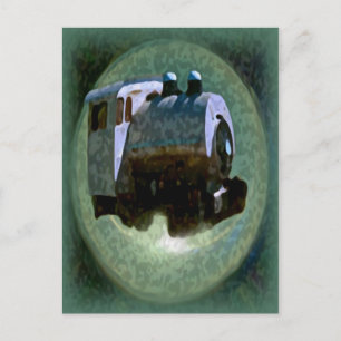Push Train Postcard