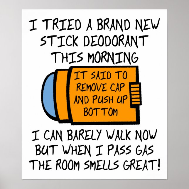 Push Up Bottom Funny Poster (Front)