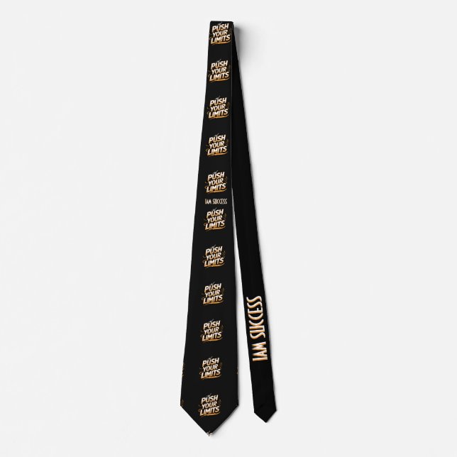 PUSH YOUR LIMITS TIE (Front)