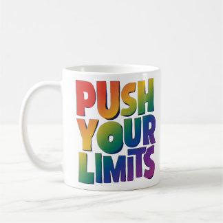 "Push Your Limits."vibrant Men'S Coffee Mug