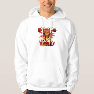 Push Yourself   Motivational Fitness and Gym Hoodie