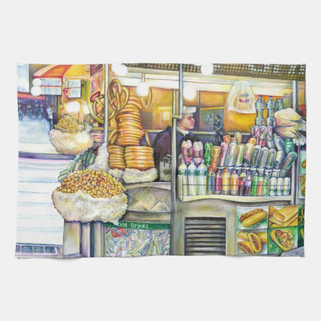 Pushcart Paradise Kitchen Towel (Horizontal)
