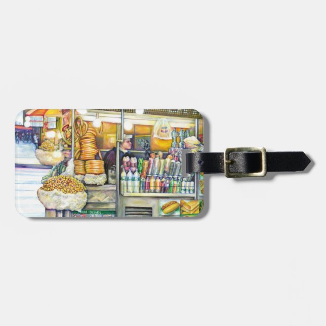 Pushcart Paradise Luggage Tag (Front Horizontal)