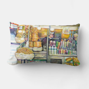 Pushcart Paradise Lumbar Pillow