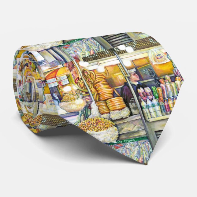 Pushcart Paradise Tie (Rolled)