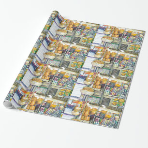Pushcart Paradise Wrapping Paper