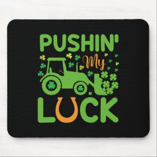 Pushing My Luck Tractor Truck Kids Men Women St Pa Mouse Pad