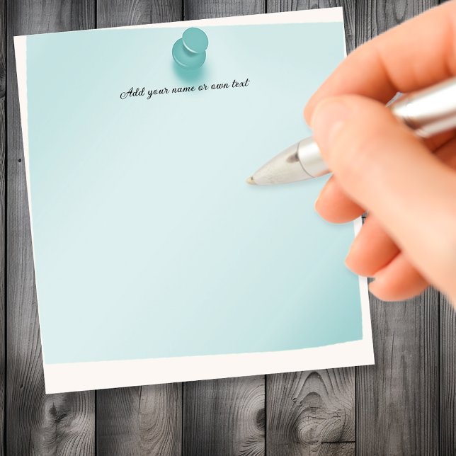 Pushpin Thumbtack Blue Customizable Notepad (Creator Uploaded)