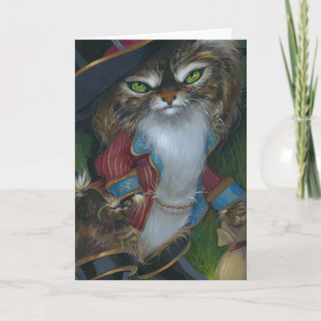 "Puss in Boots" Greeting Card (Front)
