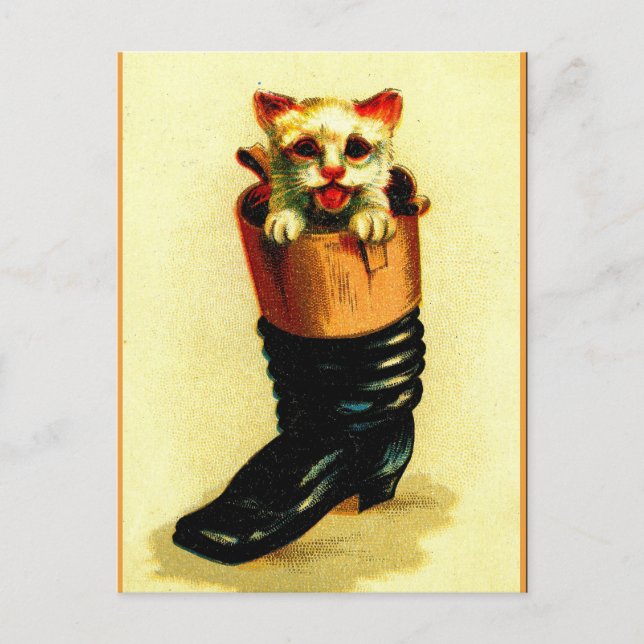 Puss 'n Boot Postcard (Front)