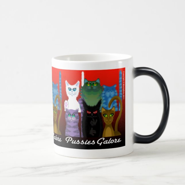 PUSSIES GALORE MAGIC MUG (Right)