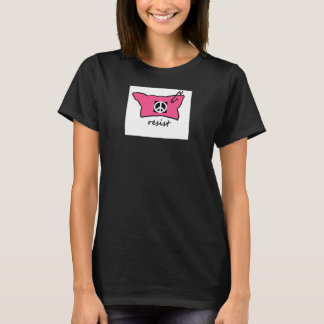 Pussy Hat Resist t-shirt with peace sign
