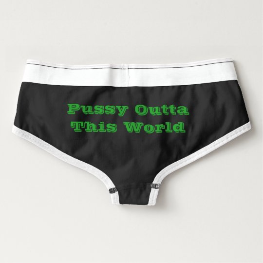 Pussy Outta This World with Alien Emoji Briefs