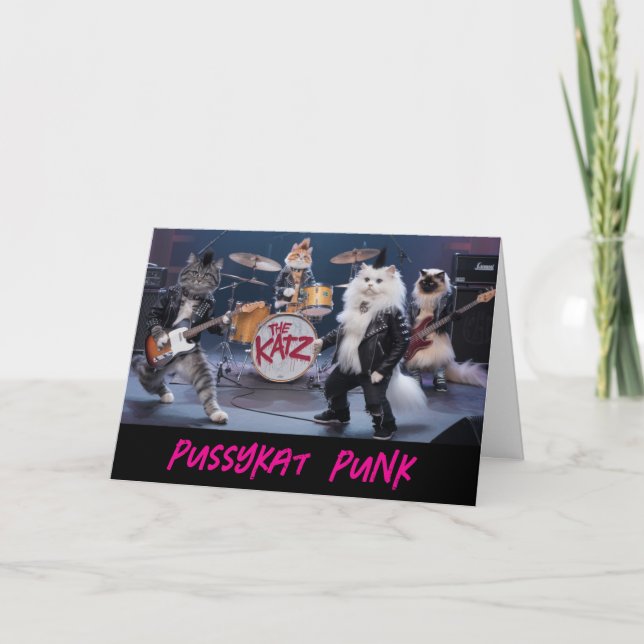 Pussycat Punk Rockers Card (Front)