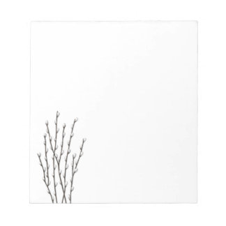 Pussywillow Branches Botanical Art Notepad