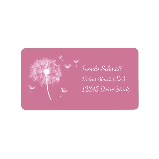 pustard trees - pink ・ romantic label (Front)