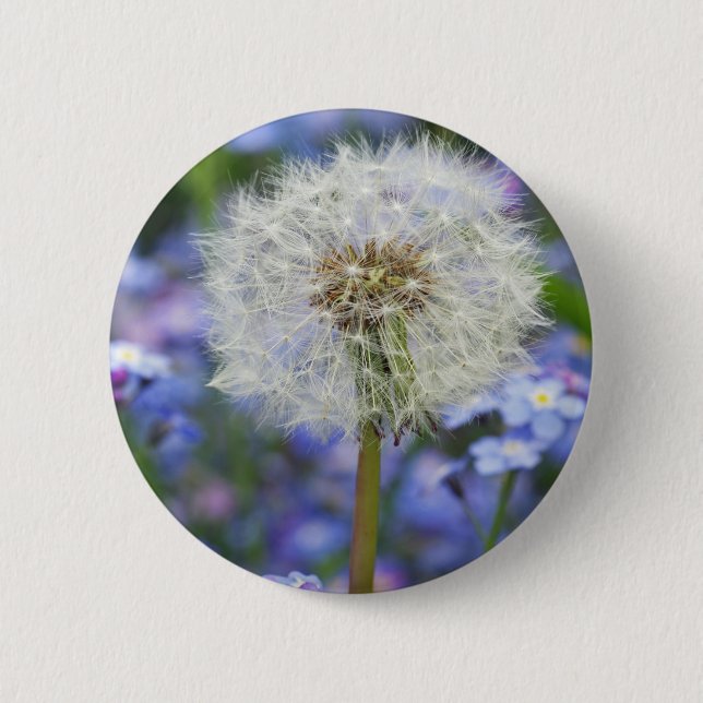Pusteblumen Dream in Blue Vergismal 2 Inch Round Button (Front)