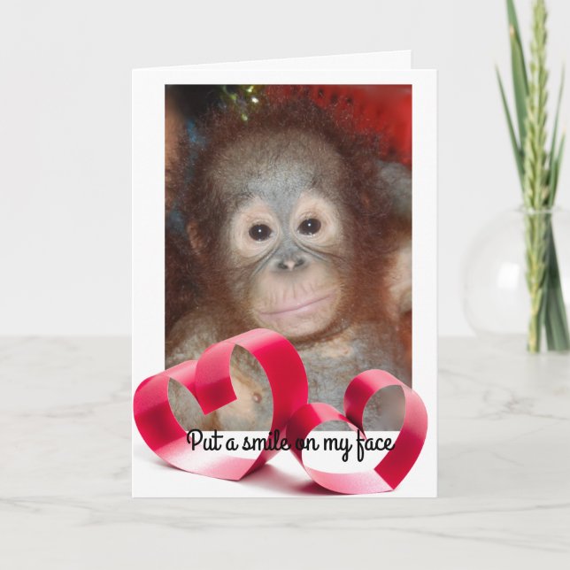 Put a Smile on My Face Valentine Card (Front)