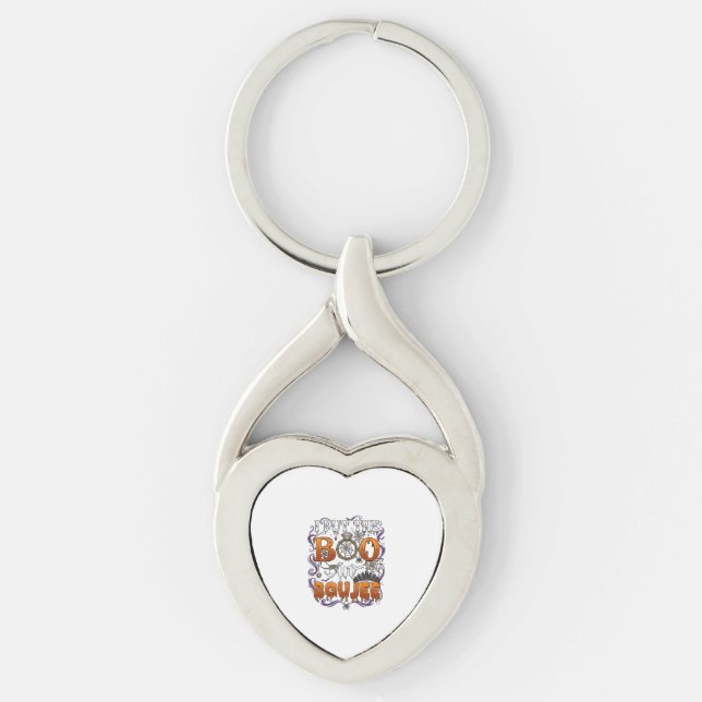 Put Boo Boujee Halloween Diamond Ring Crown_1 Keychain (Front)