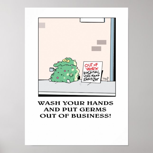 Put Germs out of Business! poster (Front)